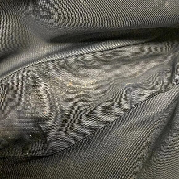 Auth DIOR/ChristianDior Saddle Pouch - Navy Cream Jacquard Leather Handbag - Picture 15 of 16